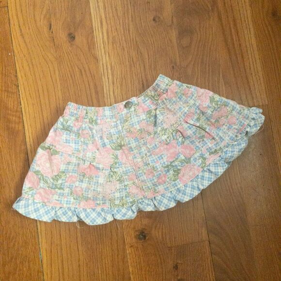 Vintage Girls Floral Skirt size 2T - Picture 1 of 6